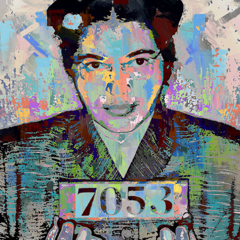 Rosa Parks Mugshot Wall Art