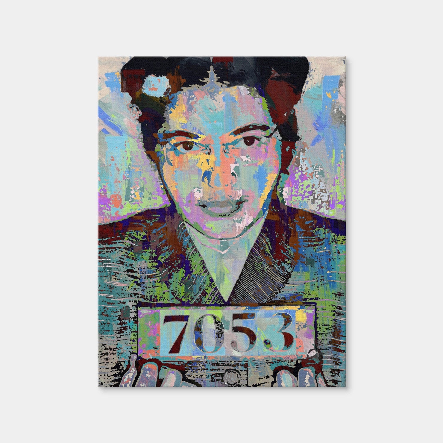 AUTO-MOCKUP WHITE | Rosa Parks Mugshot | 1 Piece | Gallery Wrap | group=3x4