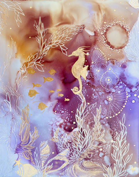 Rose Quartz Reef Wall Art