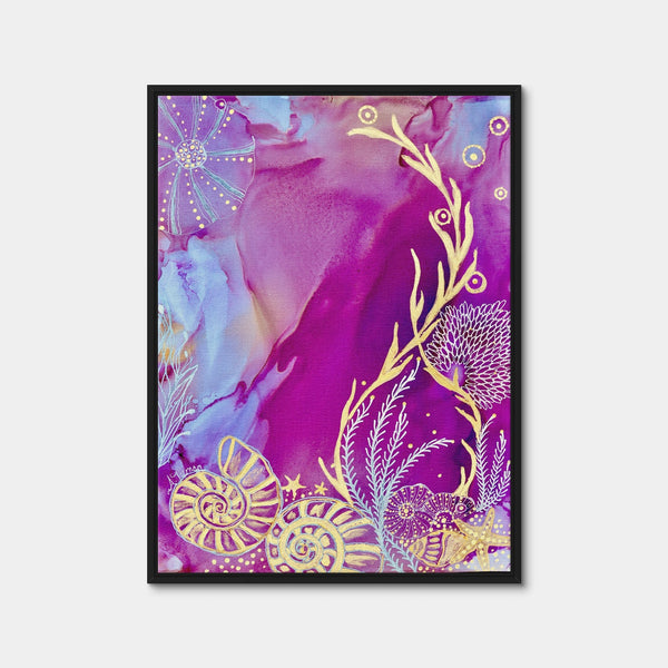 Rose Quartz Reef ll Wall Art — Framed Canvas Format preview