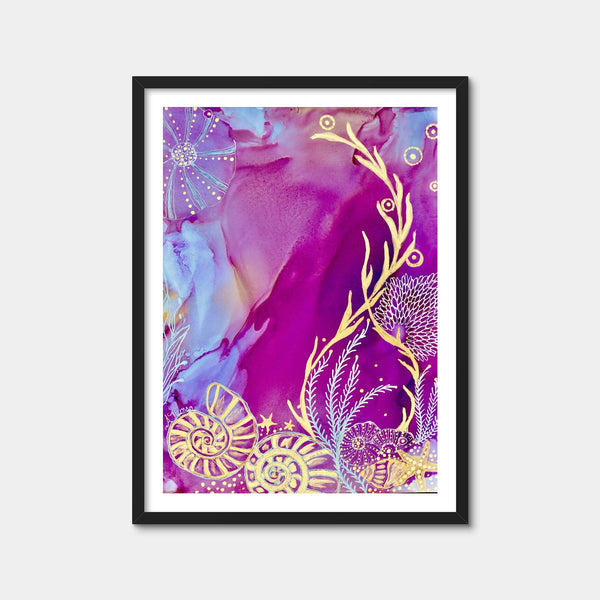 Rose Quartz Reef ll Wall Art — Framed Print Format preview