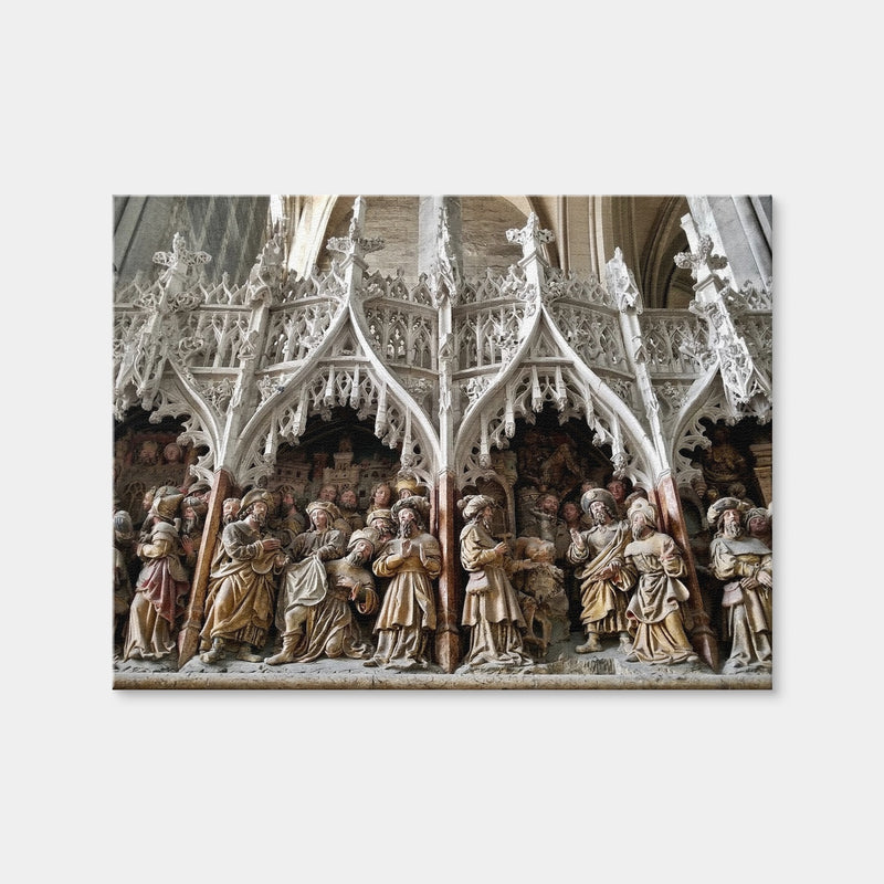 AUTO-MOCKUP WHITE | Rouen Cathedral Art | 1 Piece | Gallery Wrap Canvas | group=4x3