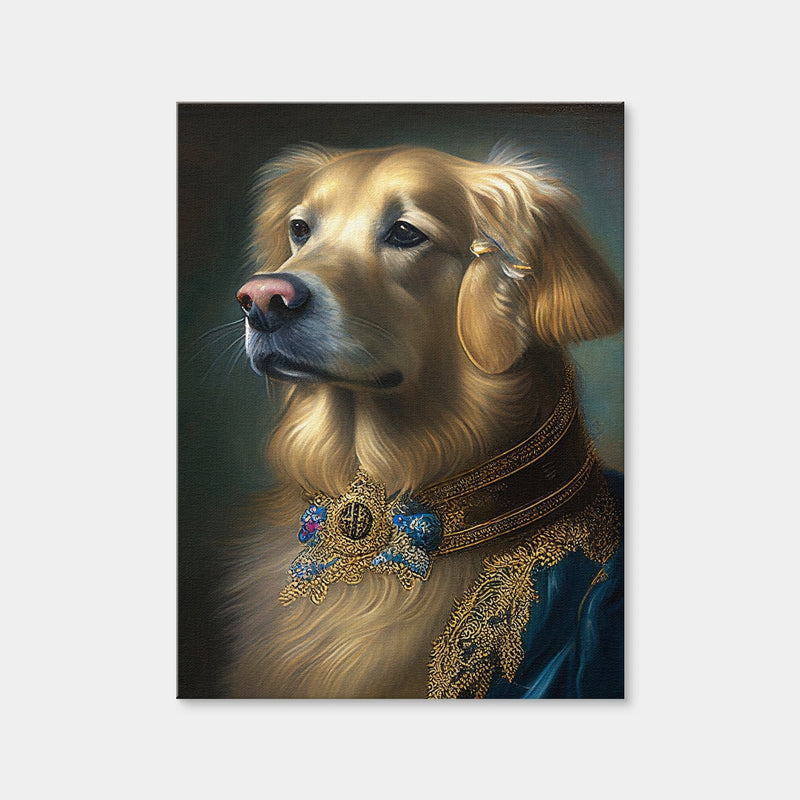 AUTO-MOCKUP WHITE | Royal Pets Golden Retriever | 1 Piece | Gallery Wrap Canvas | group=3x4