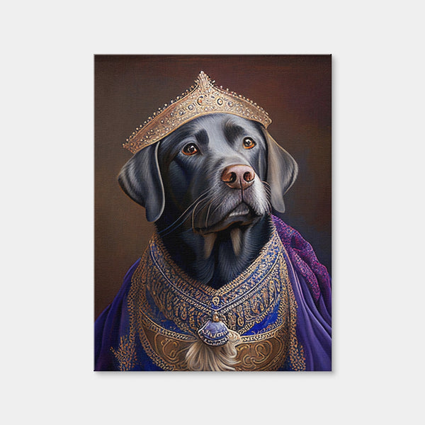 Royal Pets Labrador Wall Art — Canvas Wrap Format preview