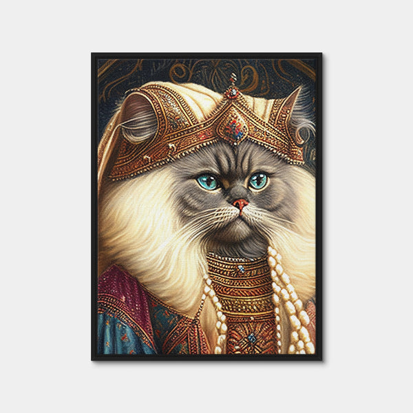 Royal Pets Persian Wall Art — Framed Canvas Format preview