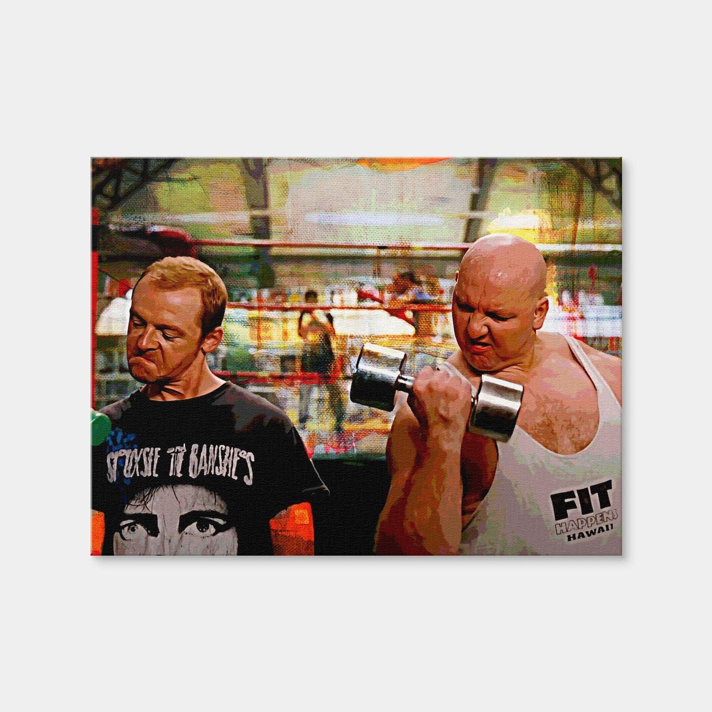 AUTO-MOCKUP WHITE | Run Fatboy Run Dumbbells | 1 Piece | Gallery Wrap | group=4x3