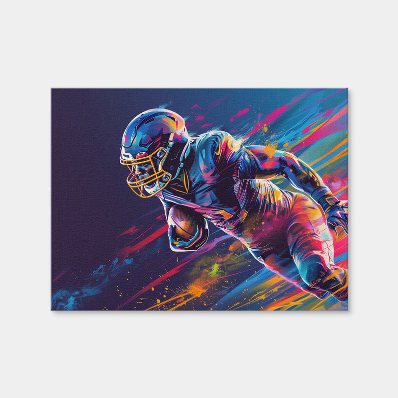 AUTO-MOCKUP WHITE | Running Back Art | 1 Piece | Gallery Wrap | group=4x3