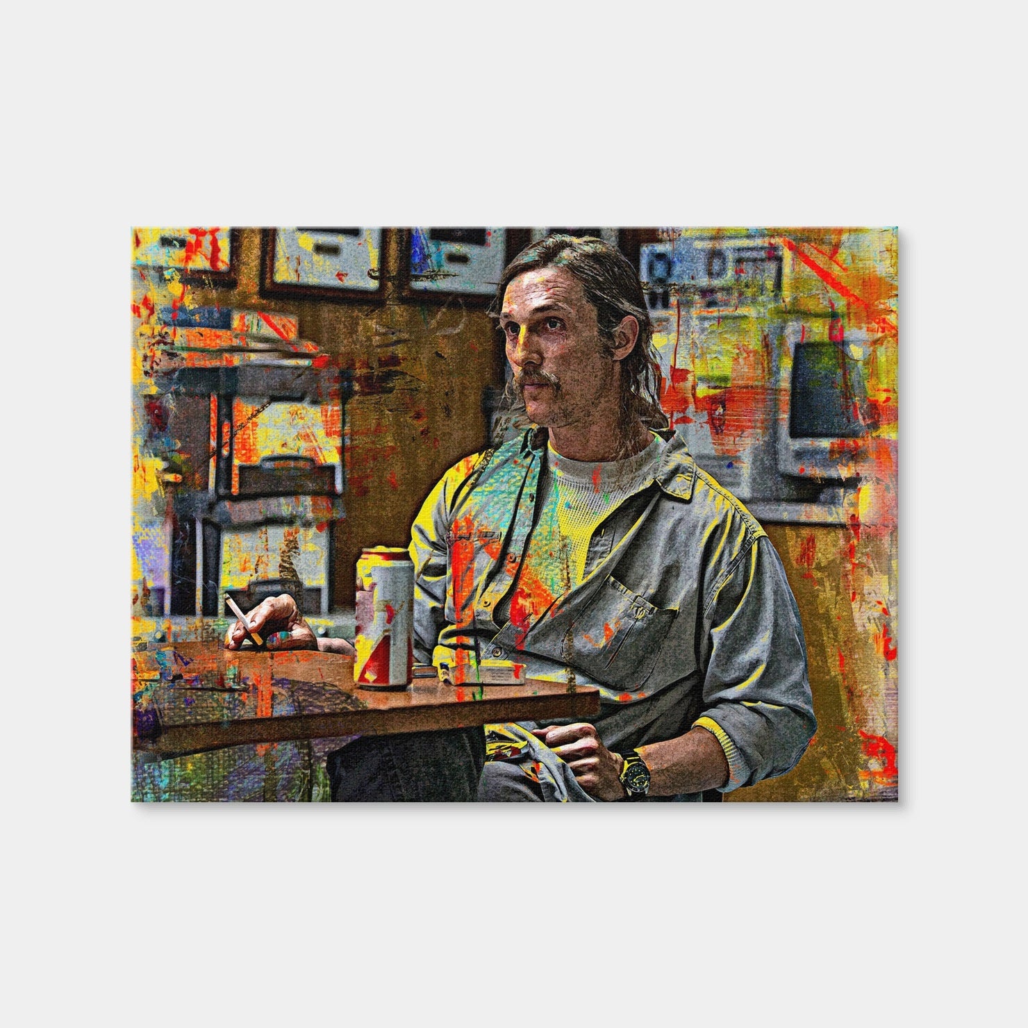AUTO-MOCKUP WHITE | Rustin Cohle | 1 Piece | Gallery Wrap Canvas | group=4x3