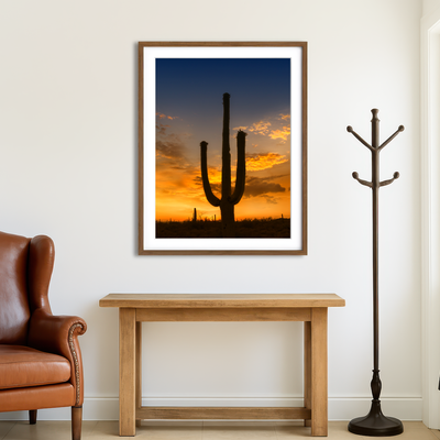 AUTO-MOCKUP ROOM | Saguaro National Park Sunset Wall Art