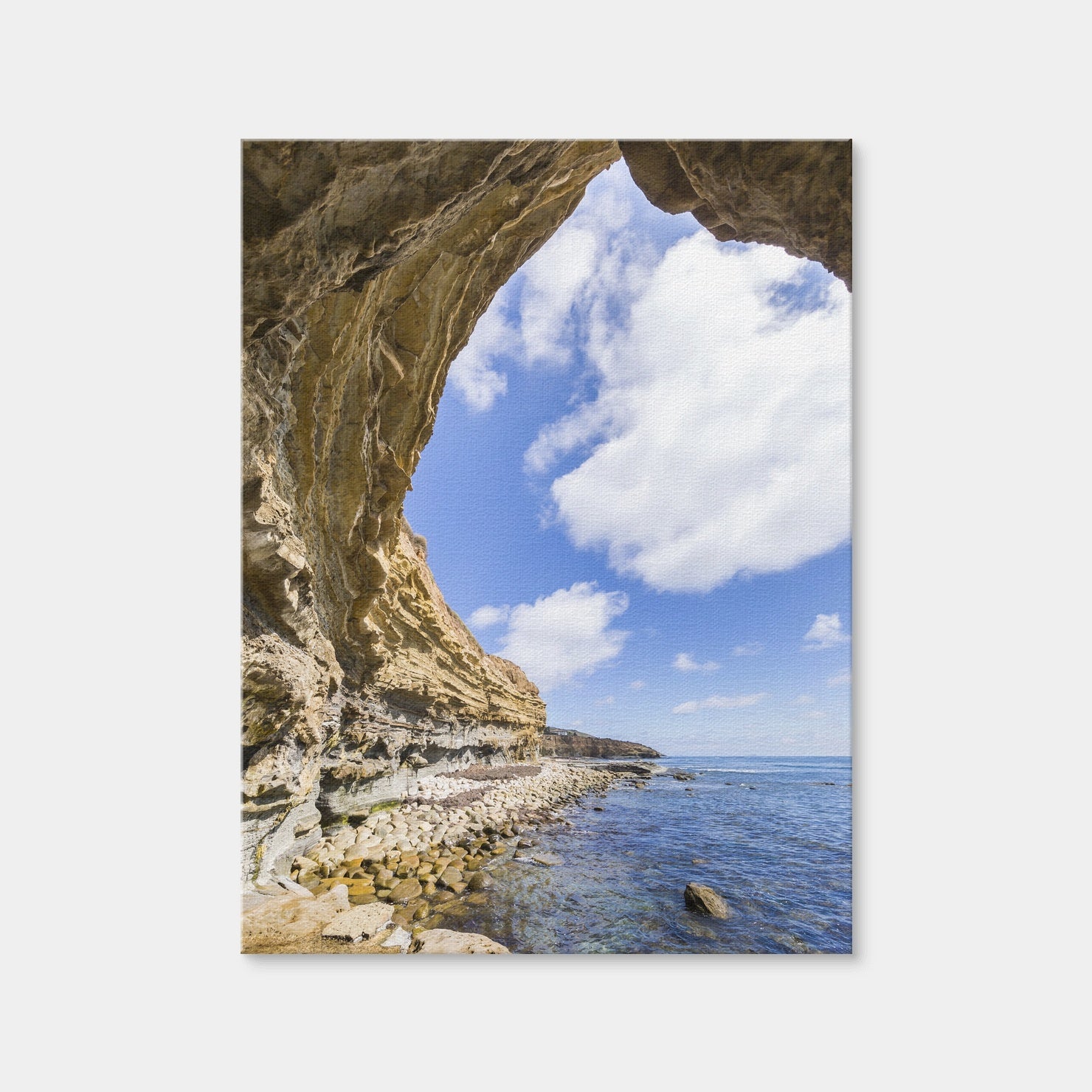AUTO-MOCKUP WHITE | SAN DIEGO Cliffs | 1 Piece | Gallery Wrap | group=3x4