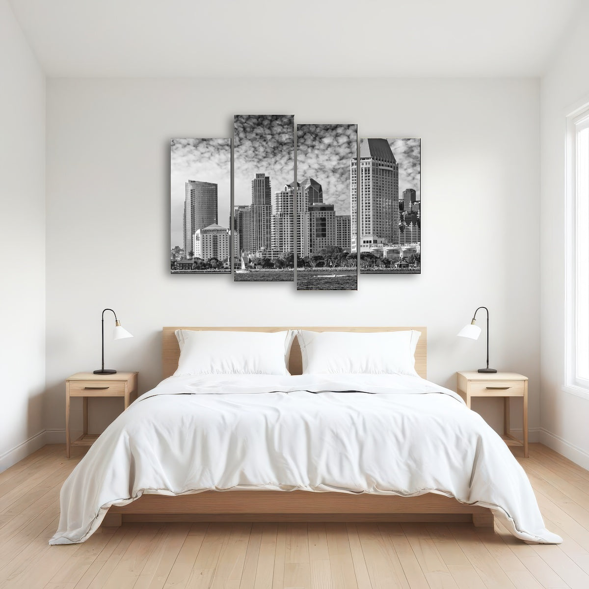 AUTO-MOCKUP ROOM | SAN DIEGO Monochrome Skyline
