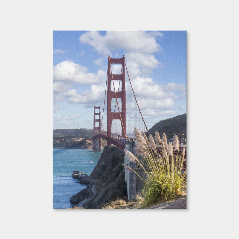 AUTO-MOCKUP WHITE | SAN FRANCISCO Golden Gate Bridge | 1 Piece | Gallery Wrap Canvas | group=3x4