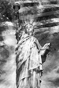 STATUE OF LIBERTY Monochrome Wall Art