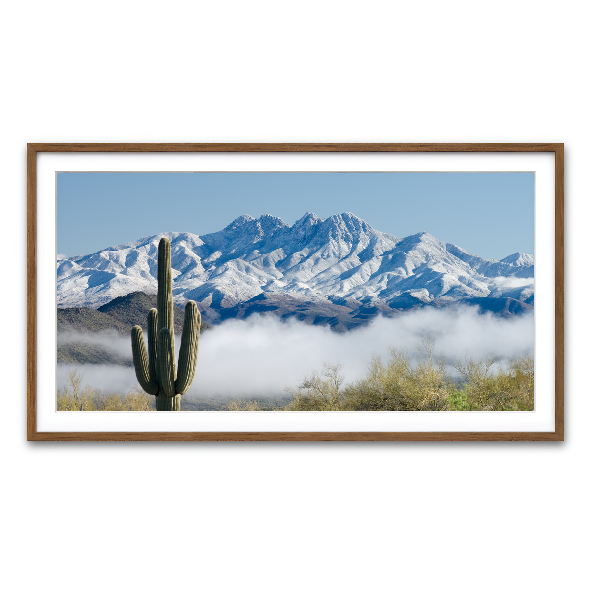 Framed Print 2x1 Walnut