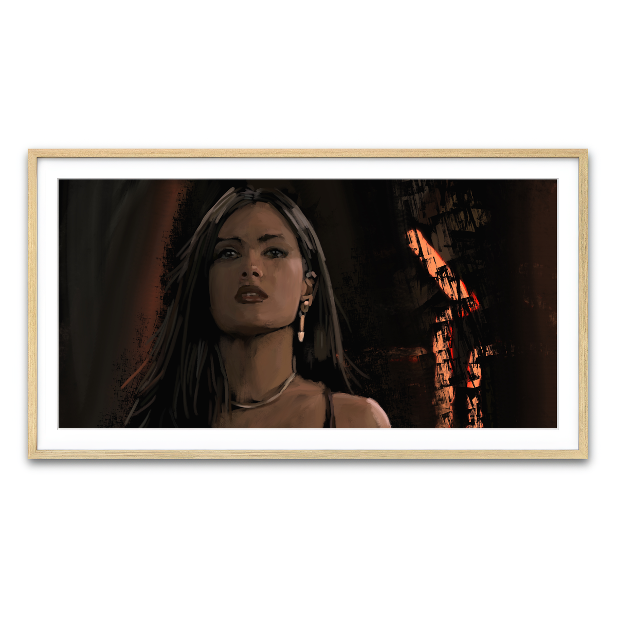 Framed Print 2x1 Natural