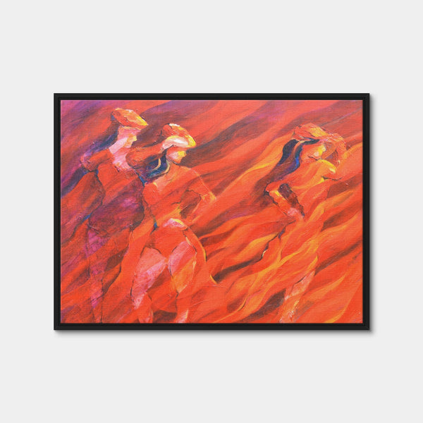 Salsa Over Charcoal Wall Art — Framed Canvas Format preview