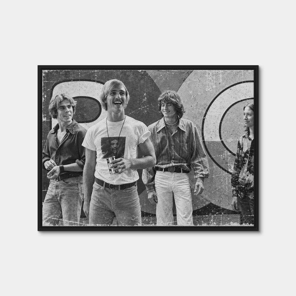 Same Age – Dazed and Confused Grayscale Wall Art — Framed Canvas Format preview