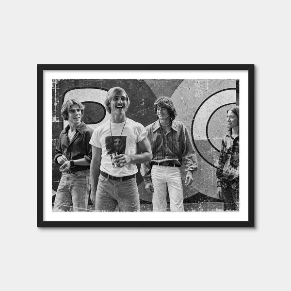 Same Age – Dazed and Confused Grayscale Wall Art — Framed Print Format preview