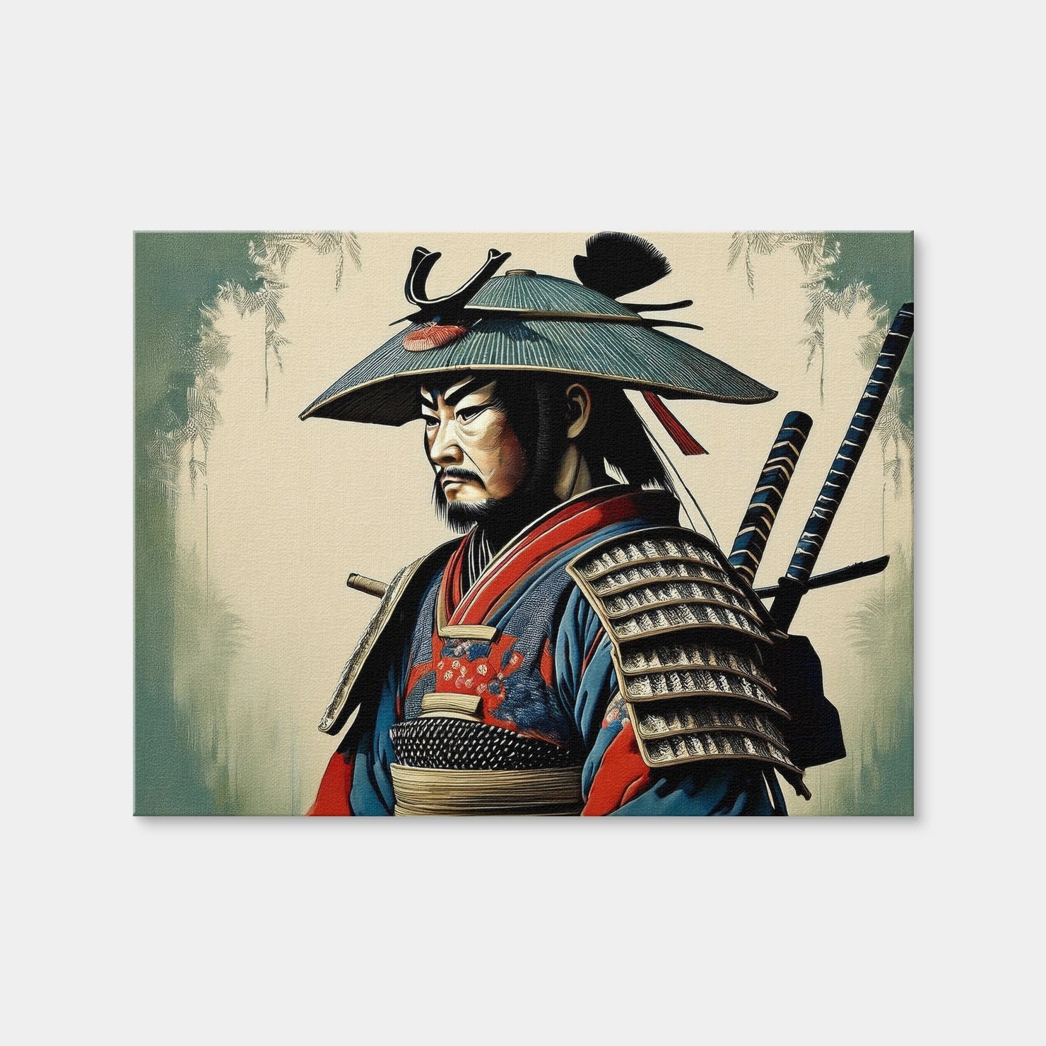 AUTO-MOCKUP WHITE | Samurai Art | 1 Piece | Gallery Wrap | group=4x3