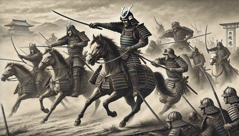 Samurai Battlefield Horses Wall Art