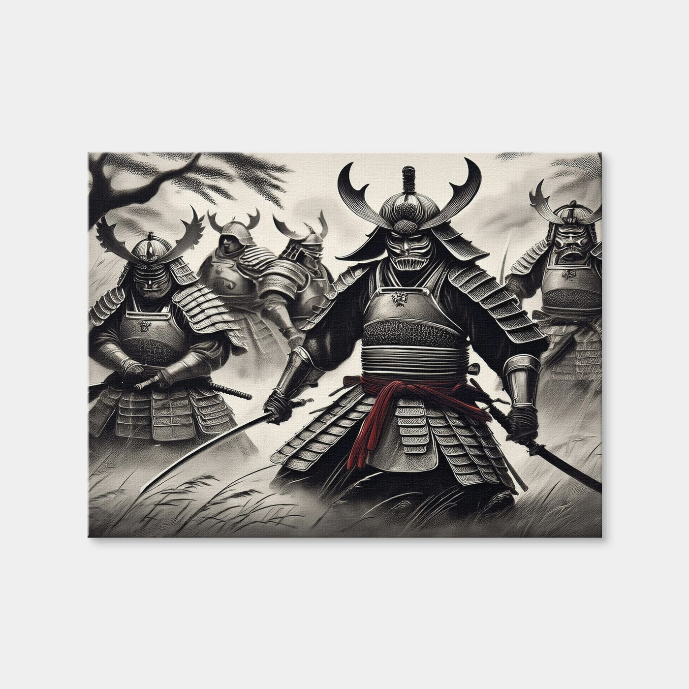 AUTO-MOCKUP WHITE | Samurai Battlefield | 1 Piece | Gallery Wrap Canvas | group=4x3
