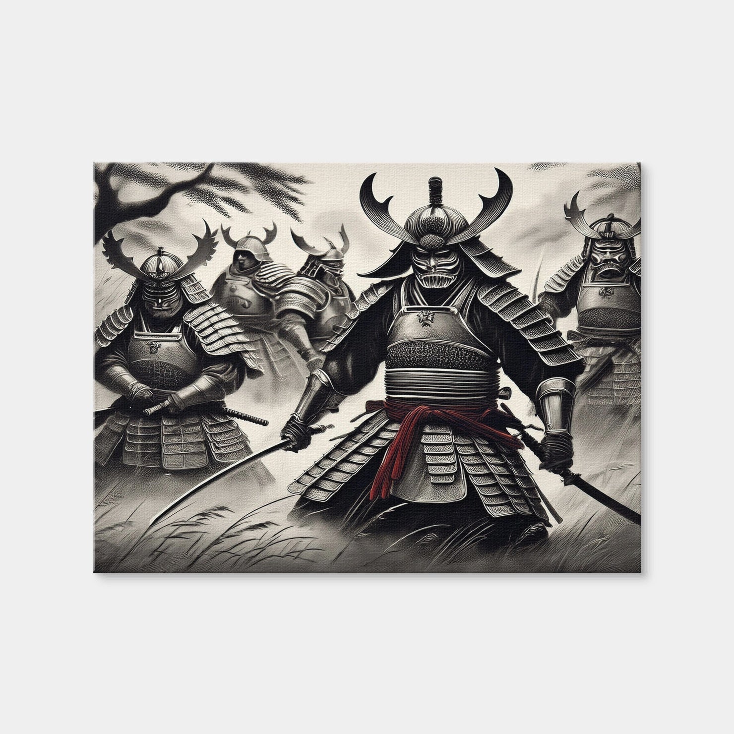 AUTO-MOCKUP WHITE | Samurai Battlefield | 1 Piece | Gallery Wrap Canvas | group=4x3