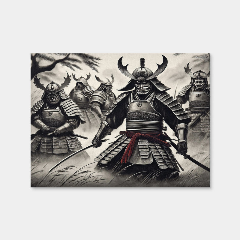AUTO-MOCKUP WHITE | Samurai Battlefield | 1 Piece | Gallery Wrap Canvas | group=4x3