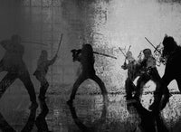 Samurai Bride in Black and White Wall Art