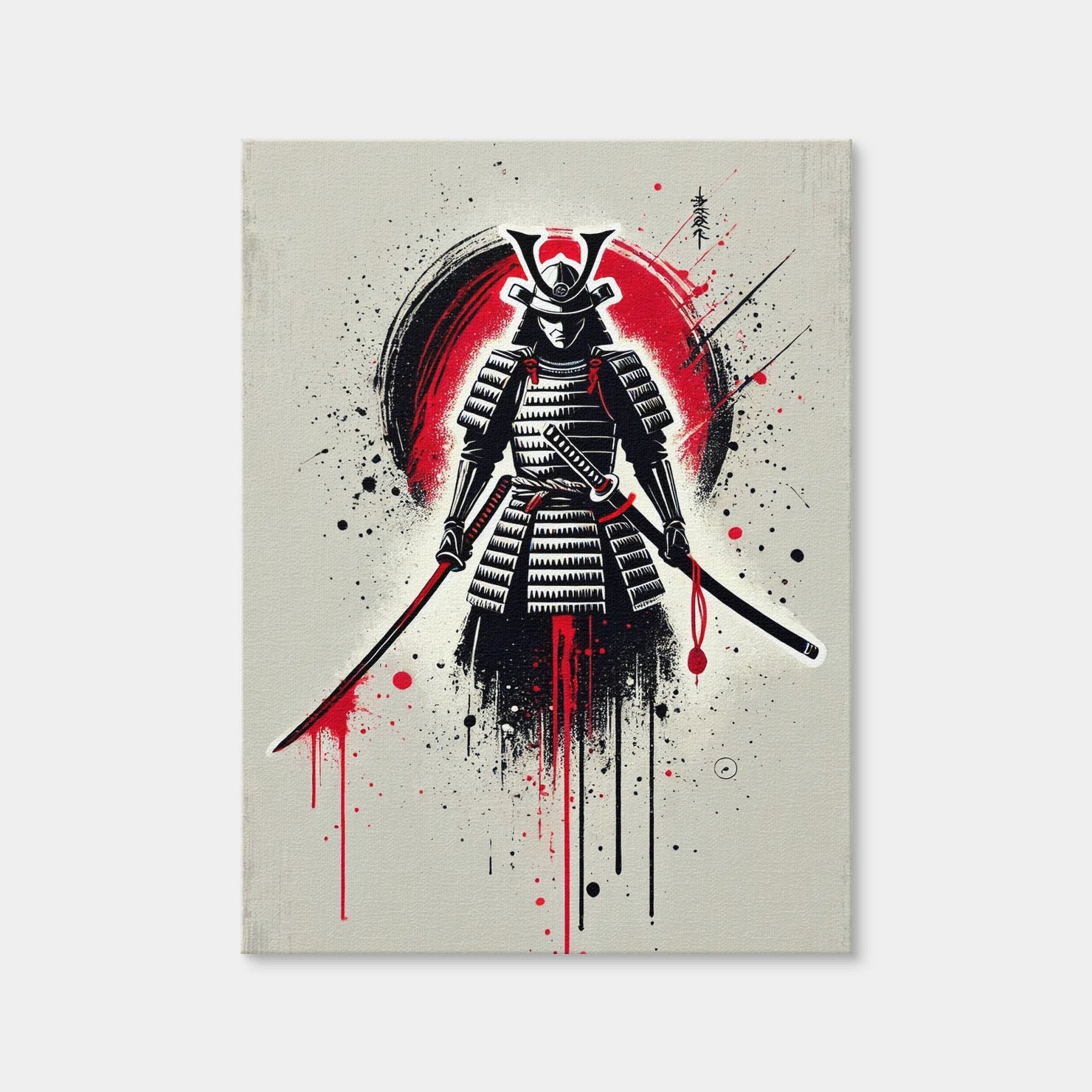 AUTO-MOCKUP WHITE | Samurai Warrior Katana | 1 Piece | Gallery Wrap | group=3x4