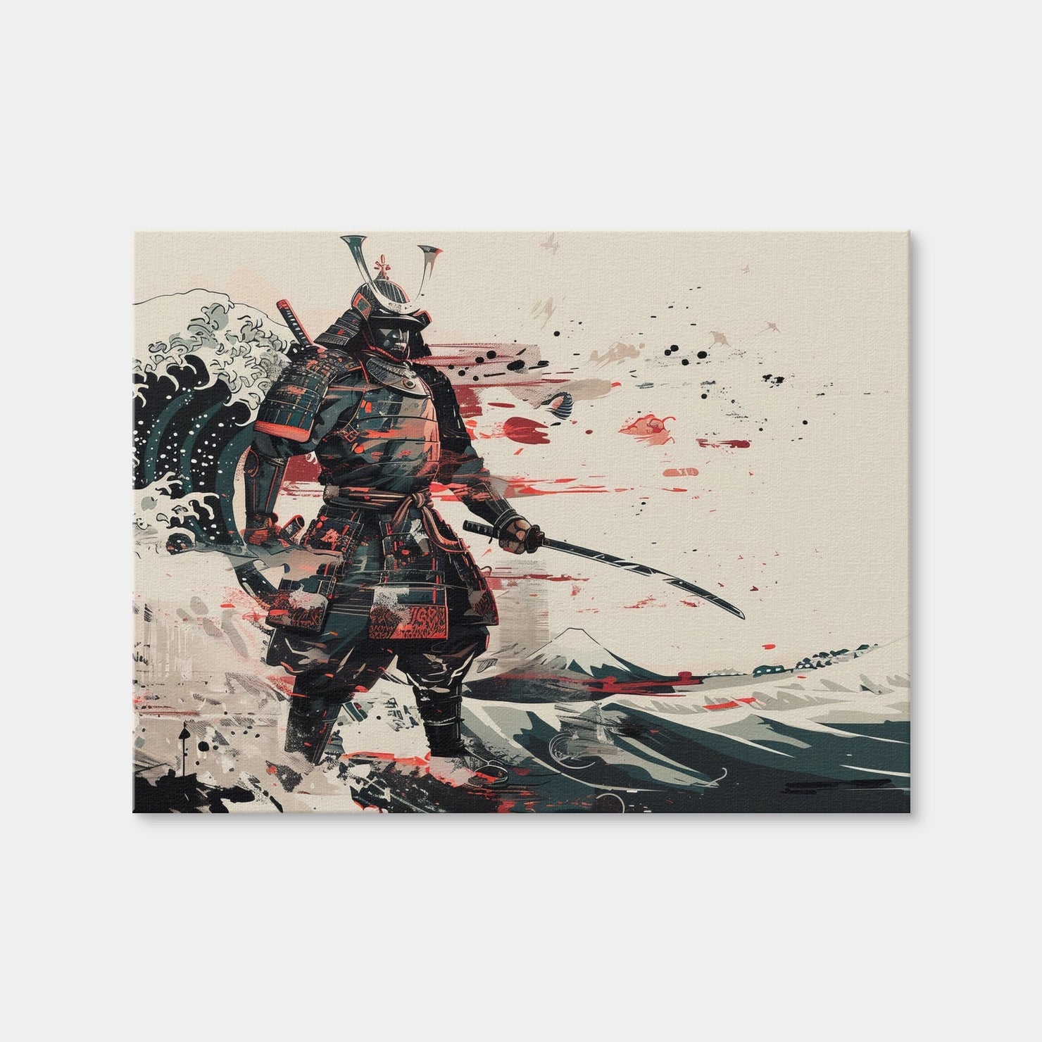 AUTO-MOCKUP WHITE | Samurai Warrior | 1 Piece | Gallery Wrap | group=4x3