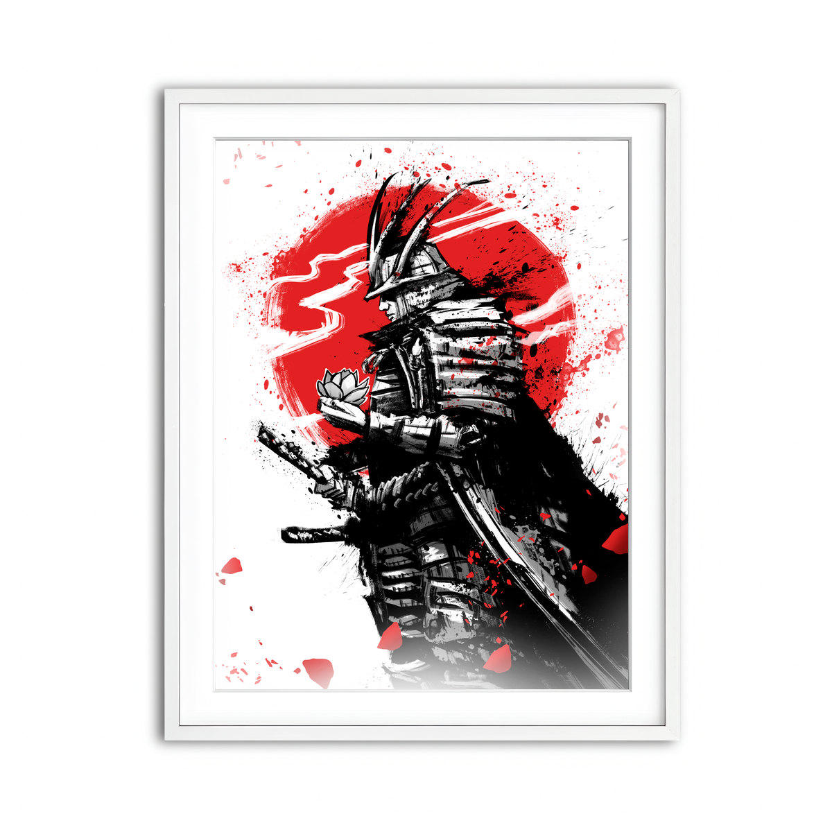 Framed Print 3x4 White