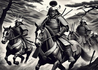 Samurai's Riding Horses Wall Art