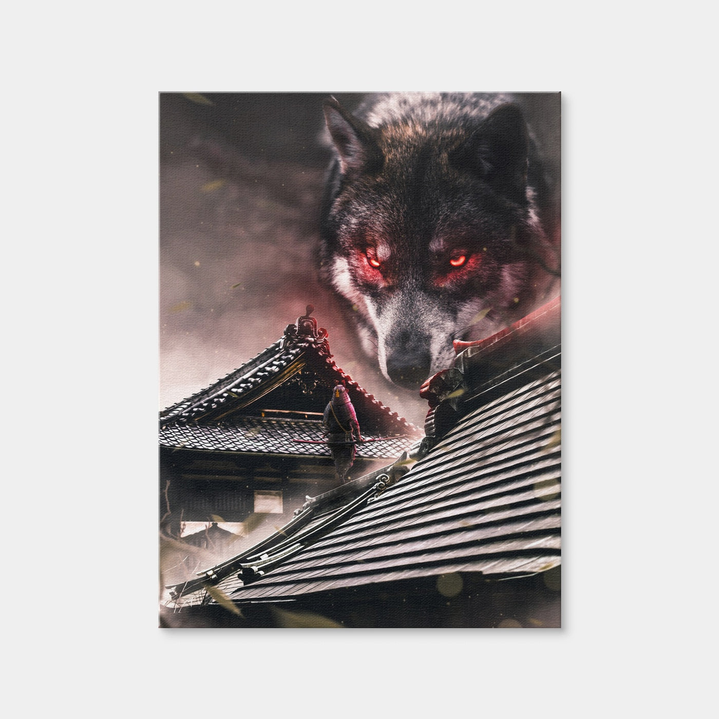 AUTO-MOCKUP WHITE | Samurai vs Wolf | 1 Piece | Gallery Wrap | group=3x4