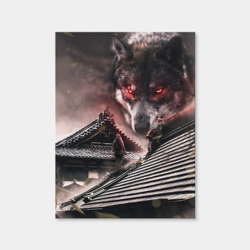 AUTO-MOCKUP WHITE | Samurai vs Wolf | 1 Piece | Gallery Wrap | group=3x4