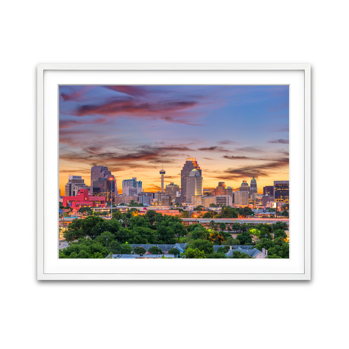 Framed Print 4x3 White