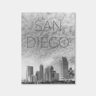 AUTO-MOCKUP WHITE | San Diego Skyline Text | 1 Piece | Gallery Wrap | group=3x4