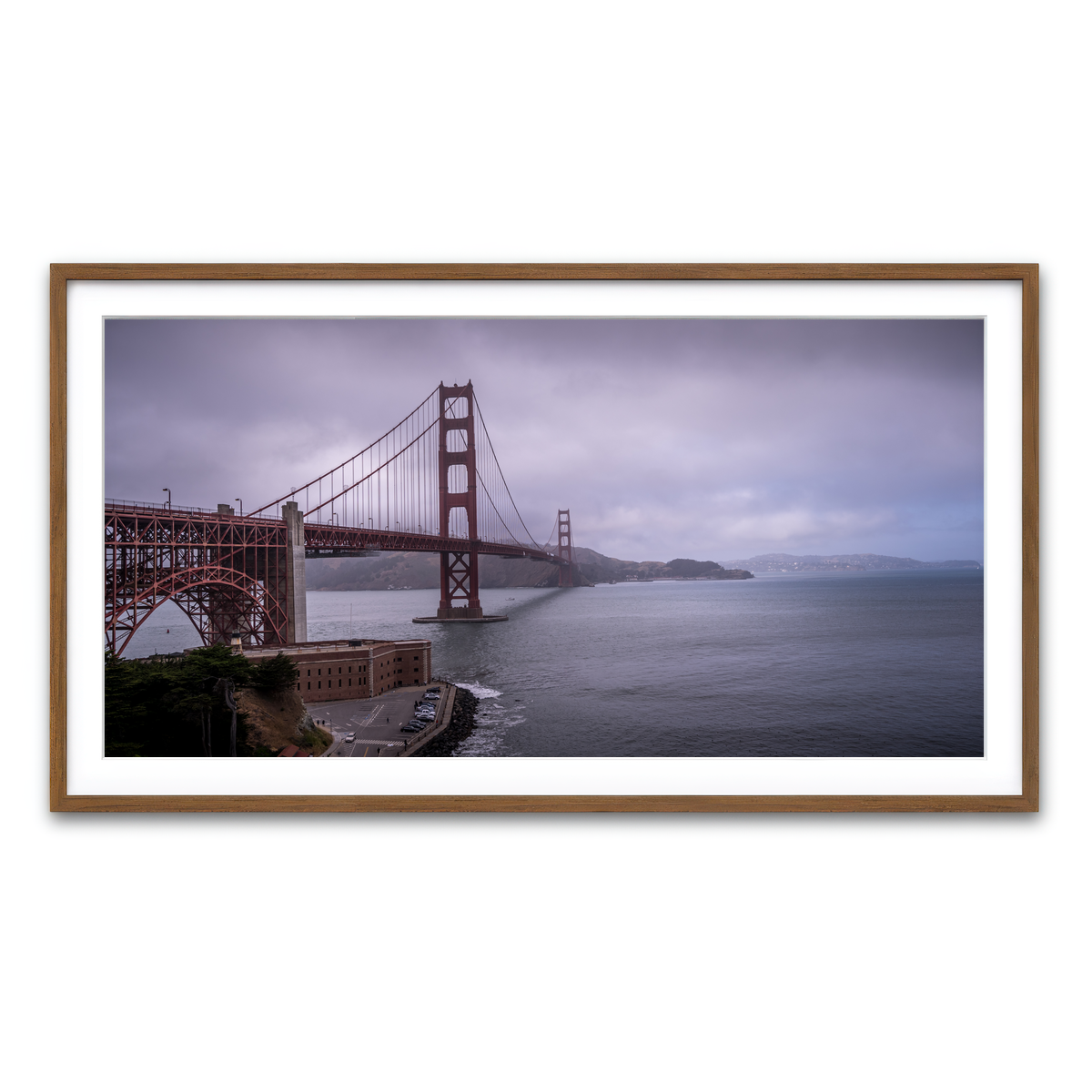Framed Print 2x1 Walnut