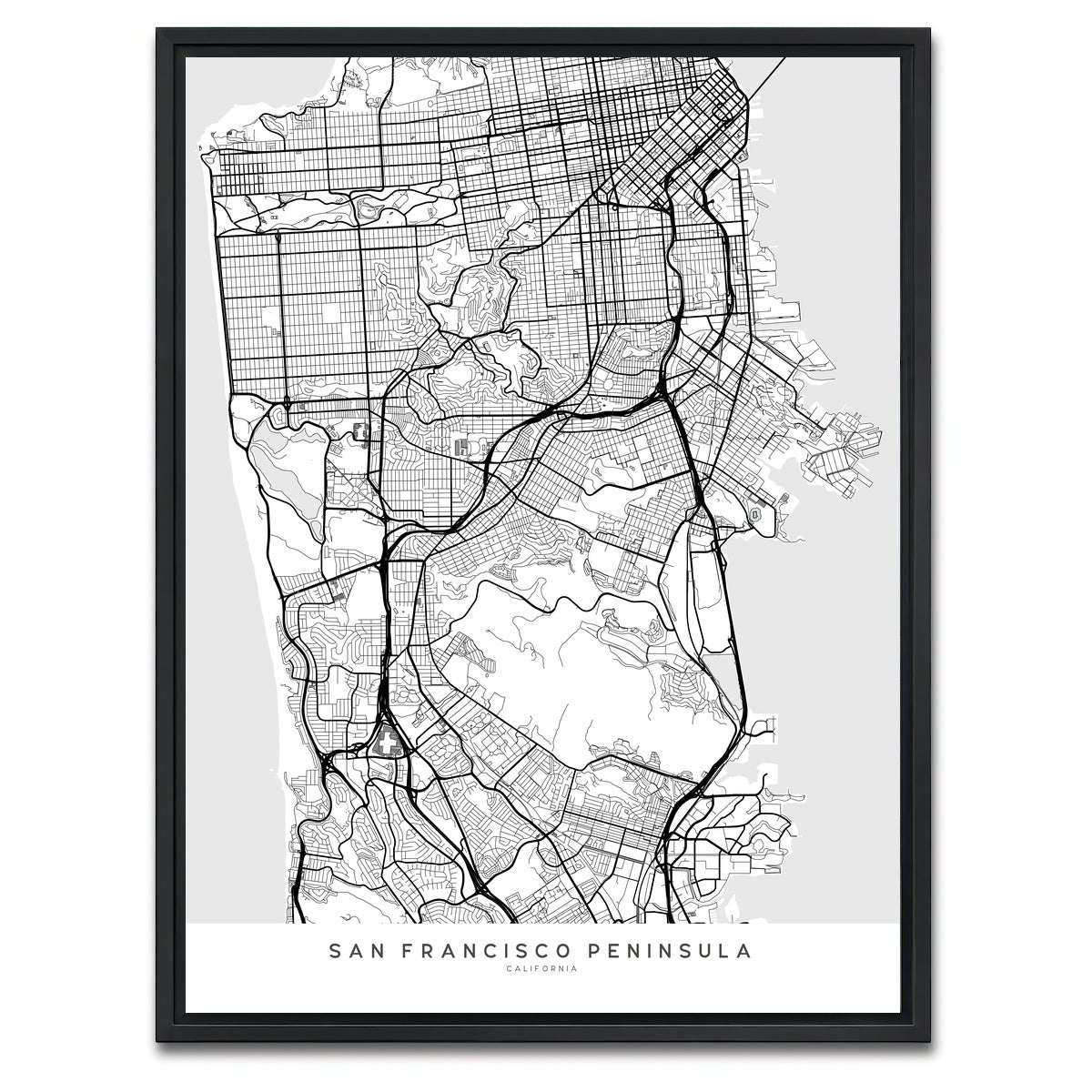 San Francisco Peninsula Wall Art