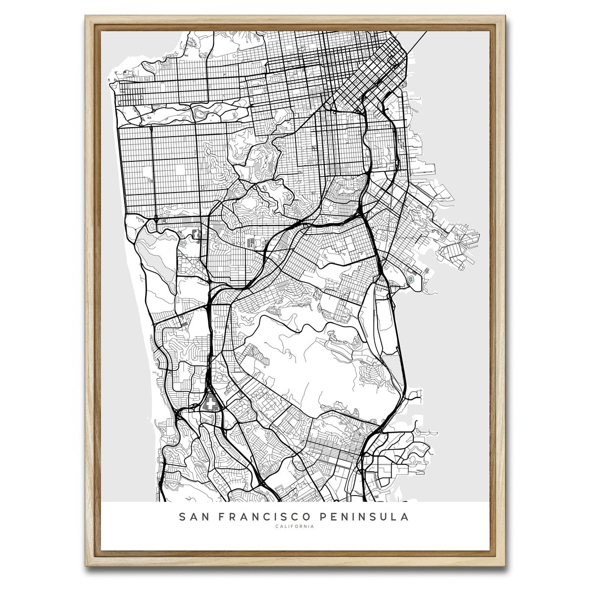 San Francisco Peninsula Wall Art