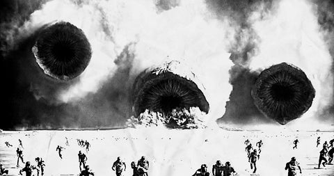 Sandworms - Dune Grayscale Wall Art