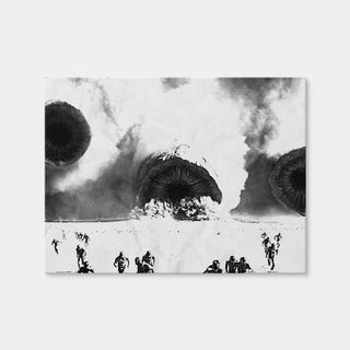 AUTO-MOCKUP WHITE | Sandworms - Dune Grayscale | 1 Piece | Gallery Wrap | group=4x3