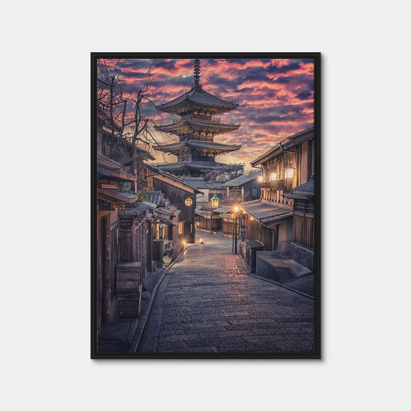 Sannen Zaka Street Wall Art — Framed Canvas Format preview