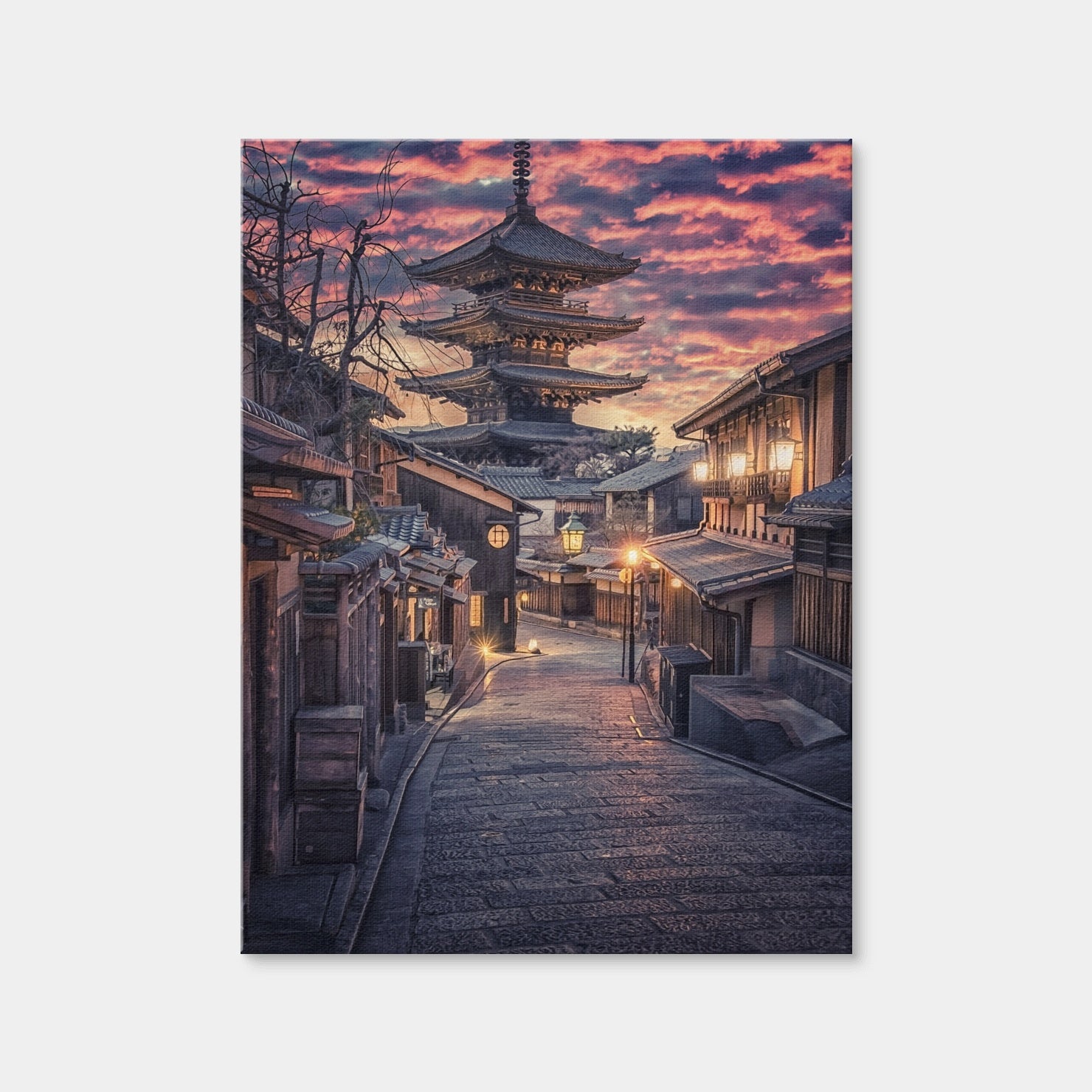 AUTO-MOCKUP WHITE | Sannen Zaka Street | 1 Piece | Gallery Wrap | group=3x4