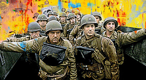 Saving Private Ryan Abstract Wall Art