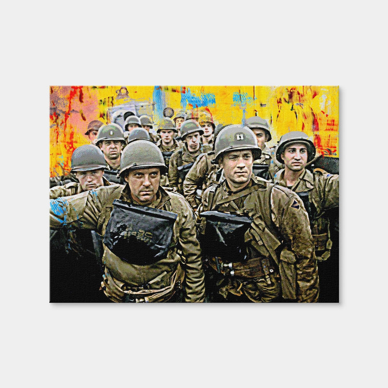 AUTO-MOCKUP WHITE | Saving Private Ryan Abstract | 1 Piece | Gallery Wrap | group=4x3