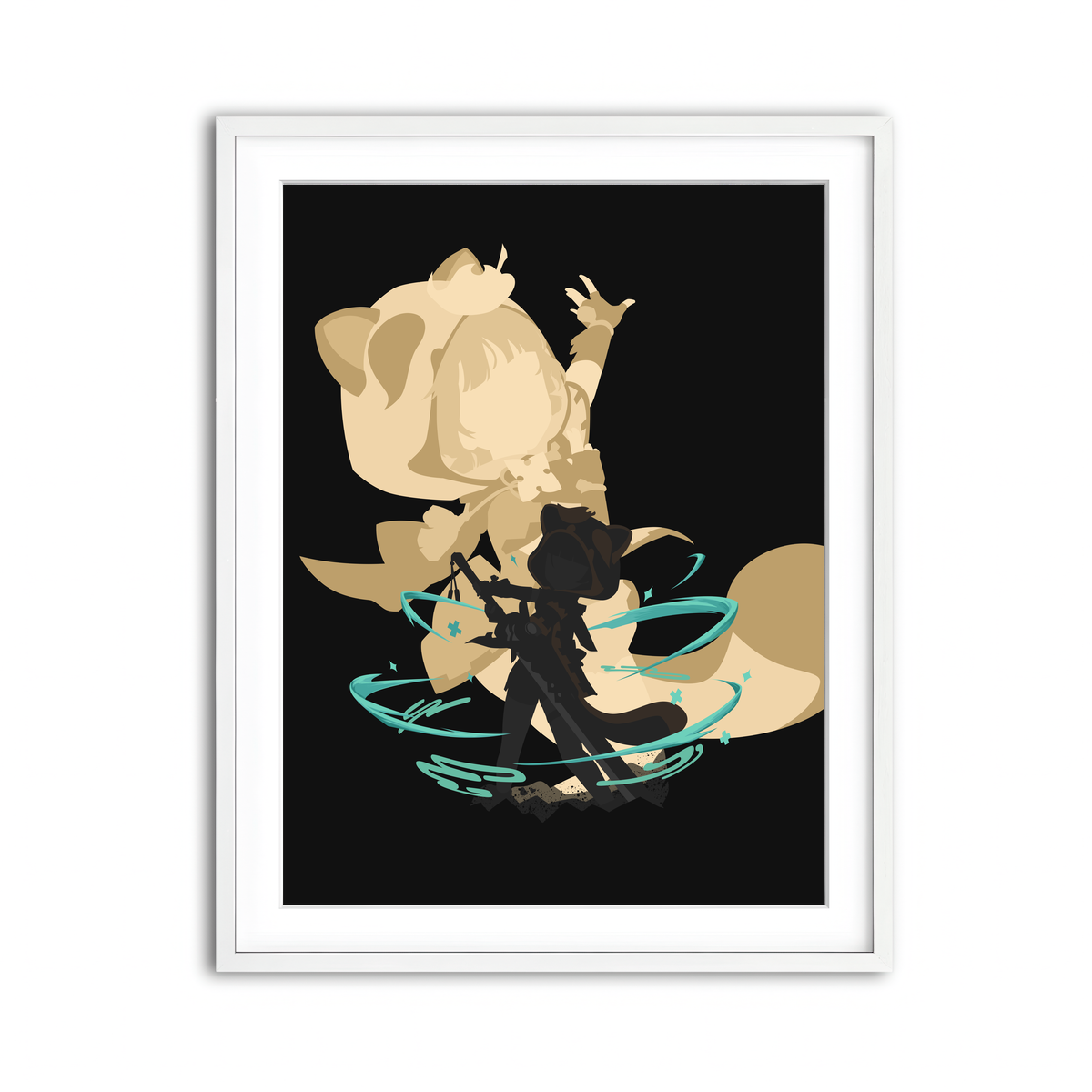 Framed Print 3x4 White
