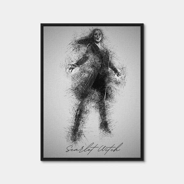 Scarlet Witch Wall Art — Framed Canvas Format preview