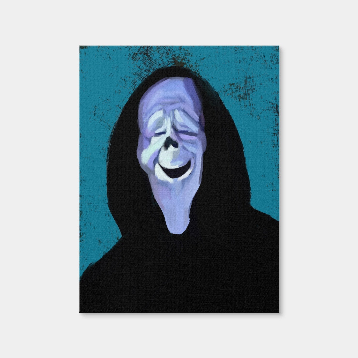 AUTO-MOCKUP WHITE | Scary Movie Ghostface | 1 Piece | Gallery Wrap | group=3x4