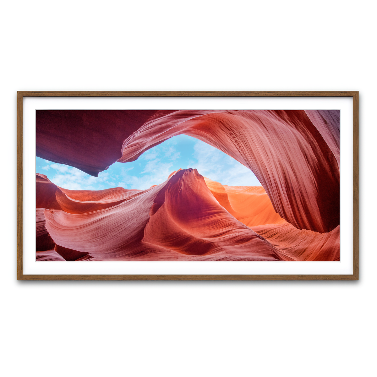 Framed Print 2x1 Walnut