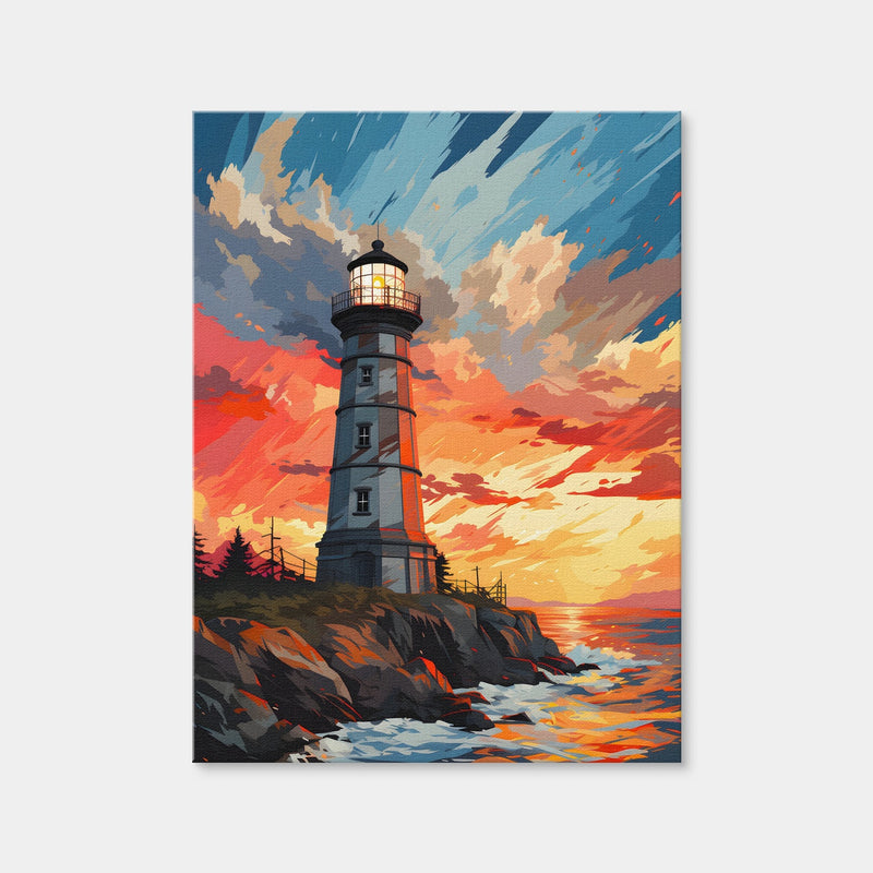 AUTO-MOCKUP WHITE | Scotland - Corsewall Lighthouse | 1 Piece | Gallery Wrap | group=3x4